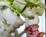 カレーの残りでリメイク!野菜炒め風作り方1写真