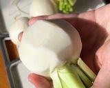 ☆圧力鍋で3分！旬のかぶと鶏肉の煮物☆作り方1写真