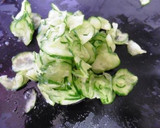 きゅうりと炒り卵の酢味噌和え作り方2写真