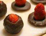 電子レンジ&白玉粉deいちご大福★作り方1写真
