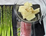 アスパラベーコンポテトのバター醤油炒め作り方1写真