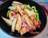 アスパラベーコンポテトのバター醤油炒め作り方7写真