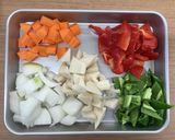 【大崎市】鶏肉と野菜の甘酢あん【給食】作り方2写真