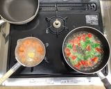 【大崎市】鶏肉と野菜の甘酢あん【給食】作り方3写真