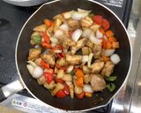 【大崎市】鶏肉と野菜の甘酢あん【給食】作り方7写真