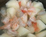 蕪とエビのあんかけ煮作り方3写真