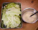 鶏たまキャベツの蜂蜜マヨ炒め♡あま～い♡作り方2写真