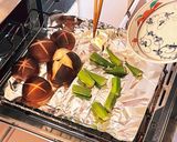 焼きシイタケと焼きオクラ作り方6写真