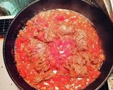 簡単☆パプリカと挽き肉のトマト煮込み作り方2写真