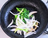 小松菜と豚バラ肉のオイスターソース炒め作り方3写真
