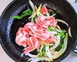 小松菜と豚バラ肉のオイスターソース炒め作り方4写真