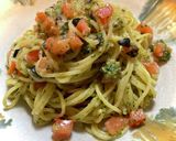 茅乃舎野菜だし　オリーブ大葉ジェノベーゼ作り方5写真