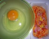 オムスパゲティー（お弁当）作り方1写真
