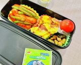 チーズのベーコン巻き〜卵で包んで♡お弁当作り方15写真