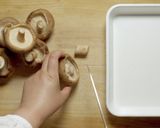 しいたけとしらすのアヒージョ作り方1写真