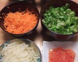 野菜たっぷり☆我家のスタンダードタコス作り方1写真