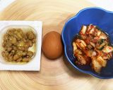 栄養満点チーズinキムチ納豆の時短TKG作り方3写真