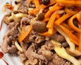 切り落とし牛肉のソース炒め作り方6写真