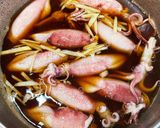 ボイルヤリイカと大根＊里芋のうま煮♪作り方3写真