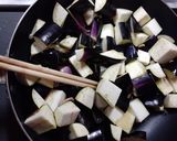 ナス甘味噌挽肉コラボ煮びたし作り方5写真