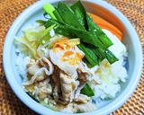豚肉と豆富の具材たっぷりおかずスープ鍋作り方13写真