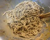 俺流！流水麺で…汁なし冷やし納豆坦々蕎麦作り方5写真