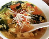 ふわトロたまごと野菜の中華スープ作り方7写真