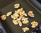 調味料2つ★小松菜とベーコンのクルミ和え作り方3写真