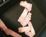 調味料2つ★小松菜とベーコンのクルミ和え作り方4写真