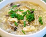 干しきのこともやしの中華スープ作り方8写真