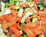 フジッリで★鶏ハムと根菜マカロニサラダ作り方5写真