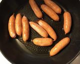 ソーセージの焼き方作り方2写真