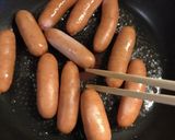 ソーセージの焼き方作り方4写真