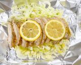 サラダチキンとキャベツのレモンオイル蒸し作り方3写真
