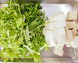 簡単！キャベツと豆腐とコーンのスープ作り方1写真