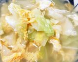 キャベツと卵の中華スープ作り方4写真