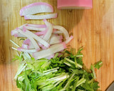【最高の箸休め】3分かまぼこ水菜の和物作り方1写真