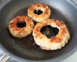 新玉ねぎの豚リング照り焼き作り方4写真