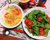 サラダほうれん草とミニトマトのサラダ作り方2写真