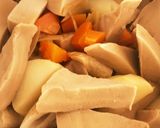 魚の煮汁で煮物作り方2写真