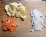 豚肉じゃが（カレー風味）作り方1写真