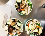 コク旨きな粉味噌味豚こま大根青椒肉絲風作り方11写真