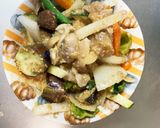 コク旨きな粉味噌味豚こま大根青椒肉絲風作り方14写真