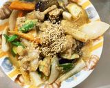 コク旨きな粉味噌味豚こま大根青椒肉絲風作り方17写真