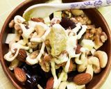 加熱はNG!納豆チーズ　あんこナッツあえ作り方4写真