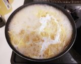 簡単！シーフードとたらこのクリームパスタ作り方3写真