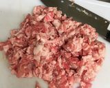 豚こまで♡柔らか豚こま大葉のハンバーグ♫作り方1写真