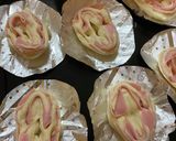 ハムチーズ卵パン★手作りパン　惣菜パン　作り方3写真