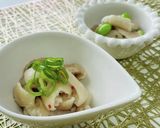 ＊簡単一品＊蛇腹キュウリとササミの梅風味作り方6写真