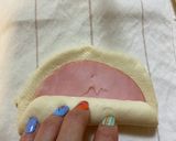 ハムチーズ卵パン★手作りパン　惣菜パン　作り方7写真